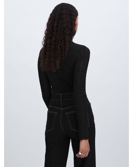 PAIGE Black Stephanie Top Top Knit