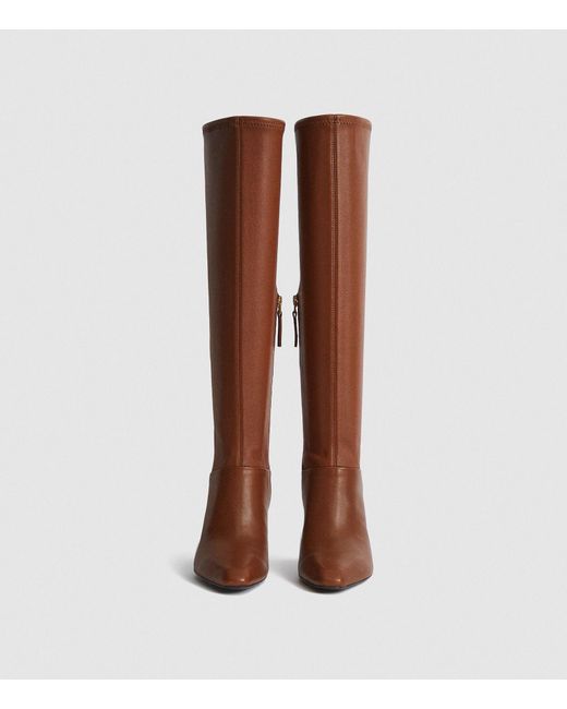 reiss leather boots
