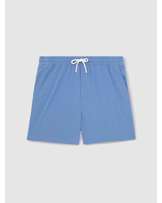 Reiss Blue Drawstring Swim Shorts for men