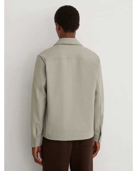 Reiss Gray Technical Twin-Pocket Overshirt for men