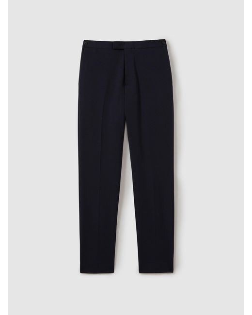 Reiss Black Trial Slim Fit Stretch Trousers for men