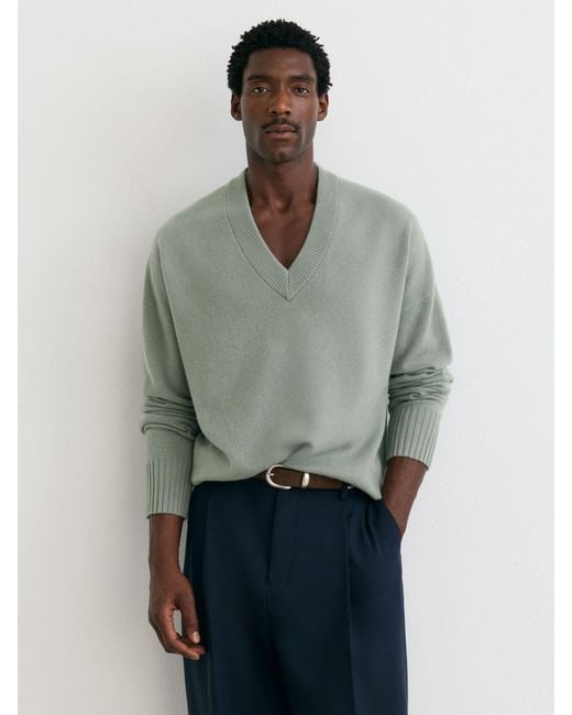 Reiss Multicolor Wool-Cashmere V-Neck Jumper for men
