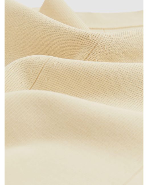 Reiss Blue Lacey Rib Knit High Neck Vest