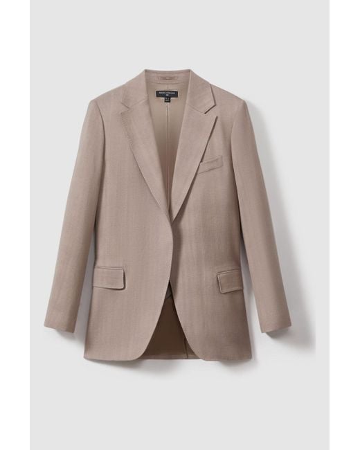 ATELIER Pink Tailored Double Breasted Suit Blazer