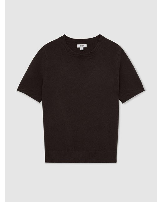 Reiss Black Cashmere Crew-Neck T-Shirt