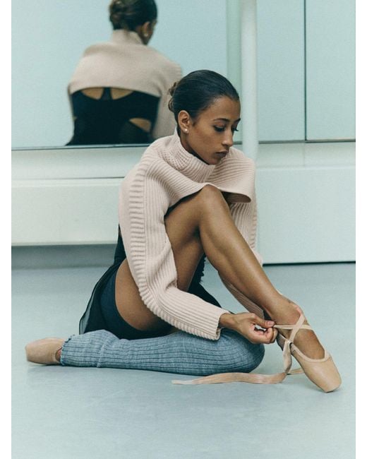 Reiss Blue Rose - Blush Pink | Royal Ballet Cropped Jumper, Xs (us 2)