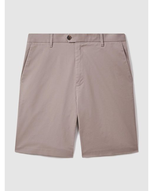 Reiss Gray Wicket - Mushroom Wicket Modern Fit Chino Shorts for men
