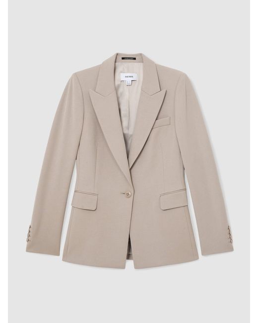 Reiss Natural Tailored Single Breasted Suit Blazer
