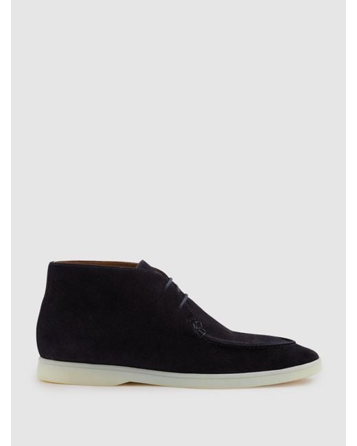 Reiss Black Suede Chukka Boots for men