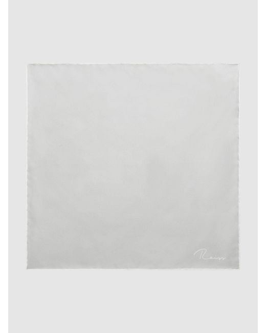 Reiss Gray Ceremony Pocket Square for men
