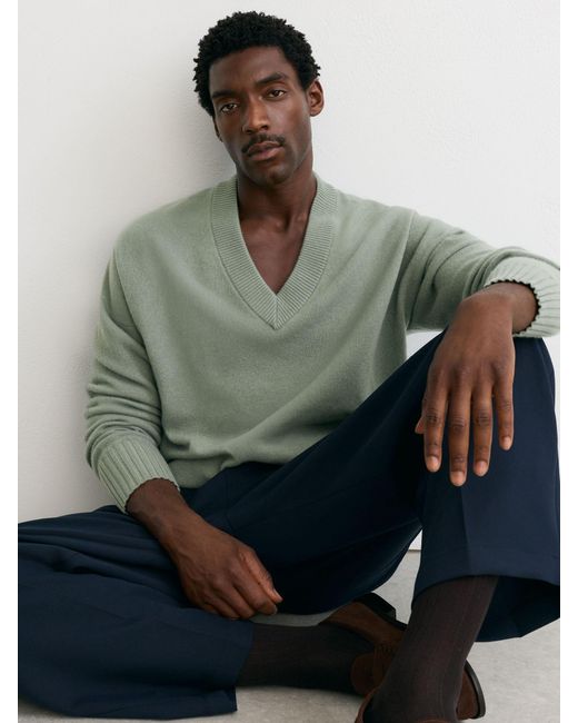 Reiss Multicolor Wool-Cashmere V-Neck Jumper for men
