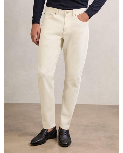 Reiss White Relaxed-Fit Cropped Jeans for men
