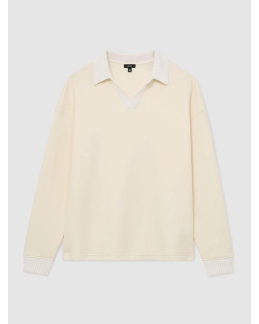 Reiss Natural Beaton - Off White Sweat Top, S for men