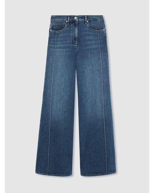 Reiss Blue Wide Leg Jeans