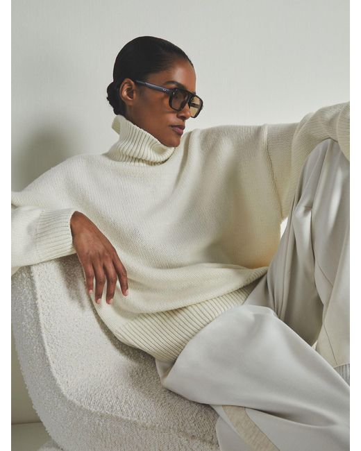 Les 100 Ciels Gray S Wool And Cashmere Jumper