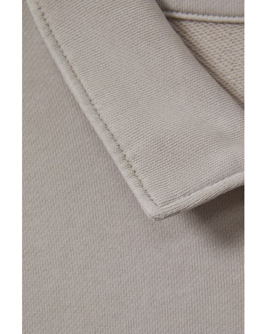 PAIGE Gray Cotton Quarter-zip Jumper for men