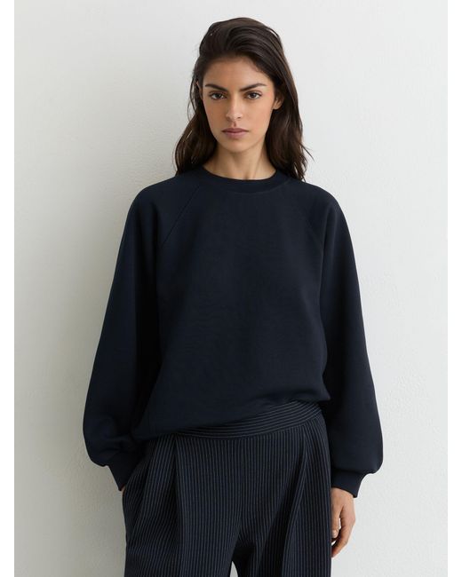 Reiss Blue Charlie - Navy Cotton-blend Full-sleeve Sweatshirt, Xl (us 16-18)