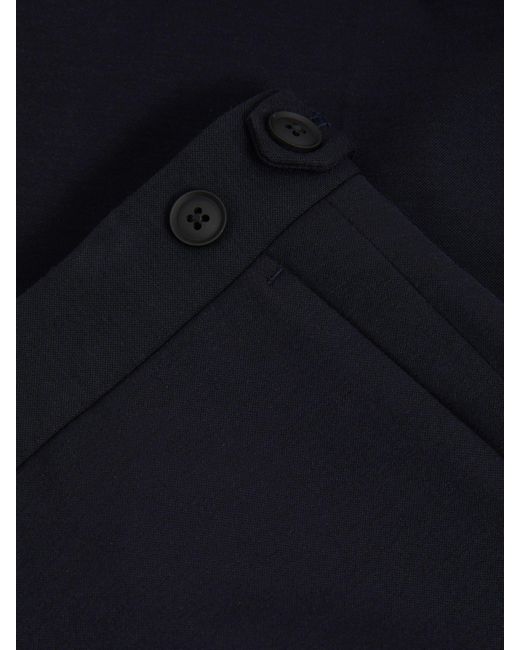 Reiss Black Trial Slim Fit Stretch Trousers for men