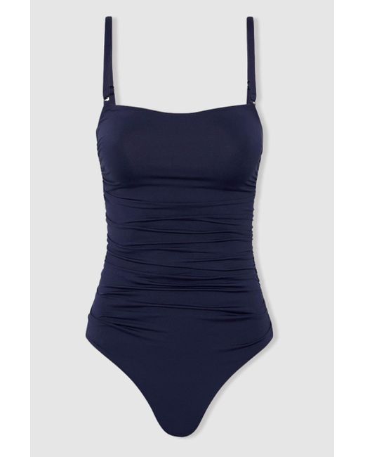 Bondi Born Blue Raya Swimsuit Nylon Plain