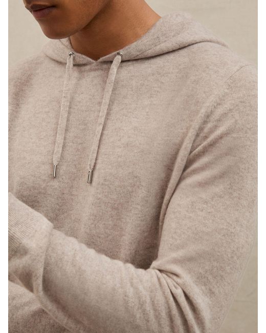 Reiss Natural Atelier Cashmere Hoodie for men