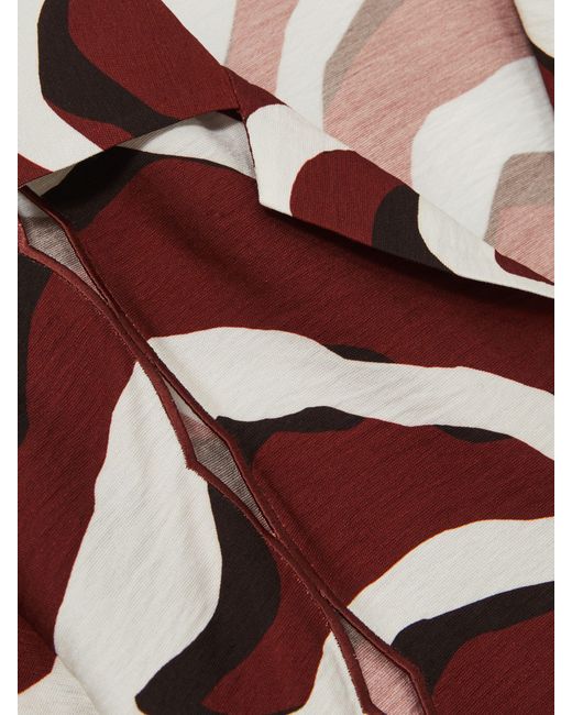 Reiss Natural Wave-Print Cut-Out Shirt