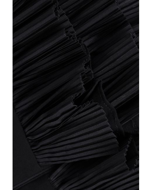 Acler Elsher - Strapless Tiered Mini Dress, Black