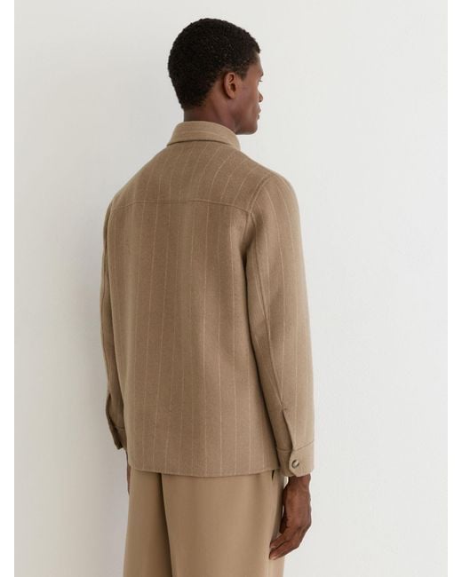 Reiss Natural Gano Wool-Blendd Twin-Pocket Overshirt for men