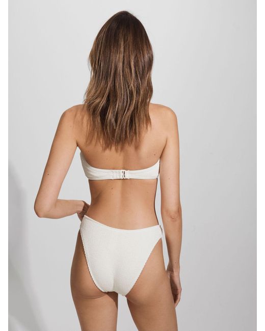 GOOD AMERICAN Brown Always Fits Textured Bikini Bottoms