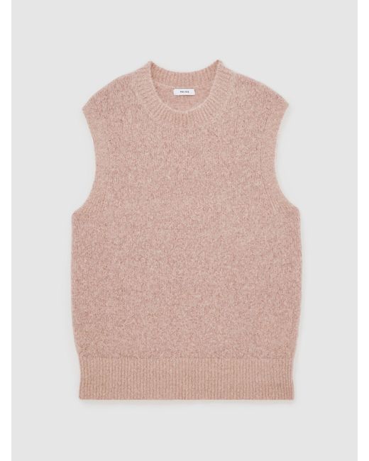Reiss Brown Vara - Pink | Royal Ballet Knitted Vest, S (us 4-6)