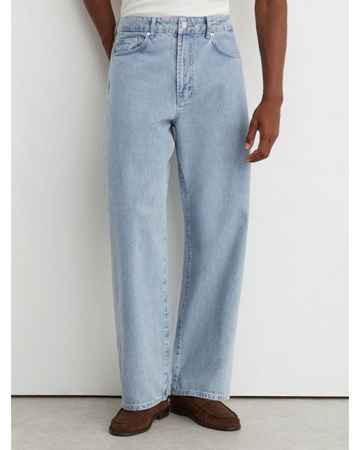 Reiss White Baggy-Fit Jeans for men