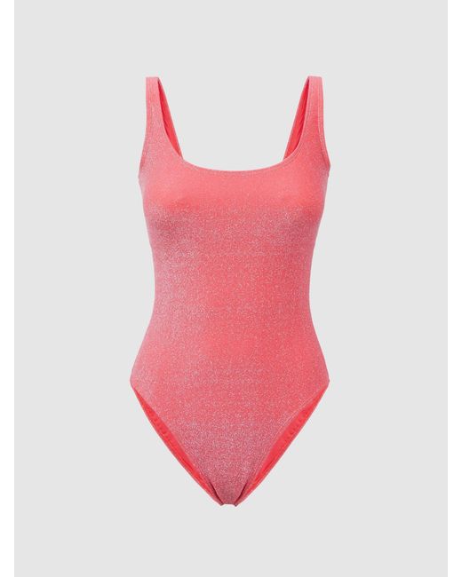 GOOD AMERICAN Red Sparkle Swimsuit, - Resort & Holiday Wear