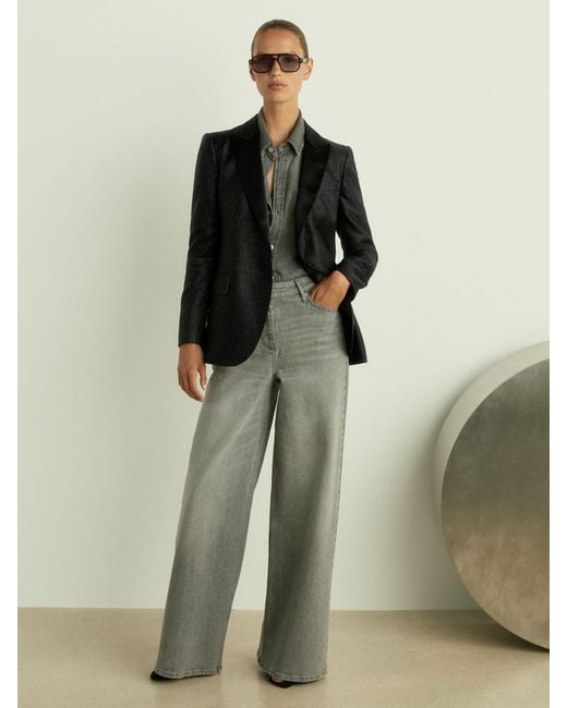 Reiss Green Minnie Jacket Striped