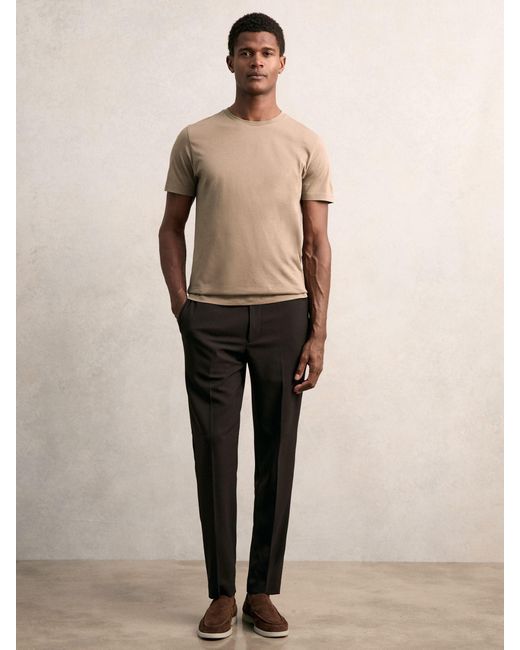Reiss Natural Cotton Crew-Neck T-Shirt for men