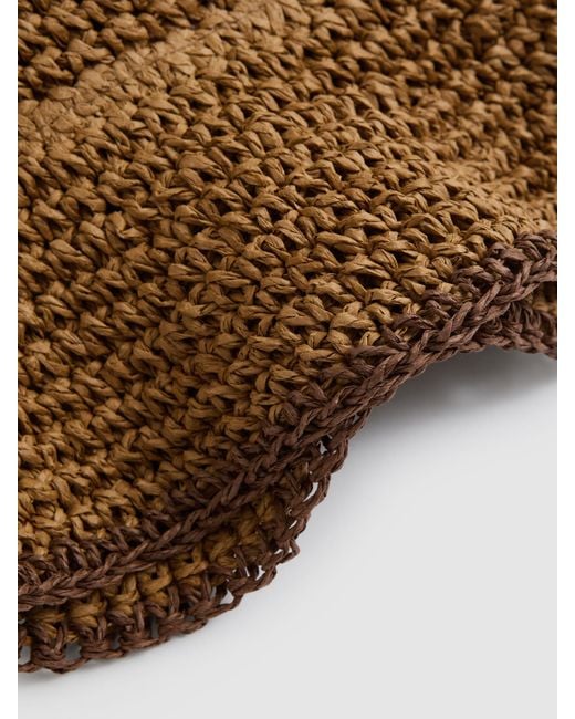 Reiss Brown Straw Sun Hat, M & L