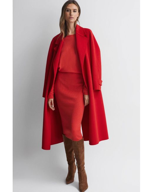 Reiss on sale raspberry coat