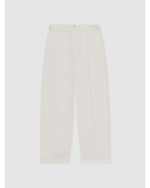 Reiss Natural Les 100 Ciels Wide Leg Trousers