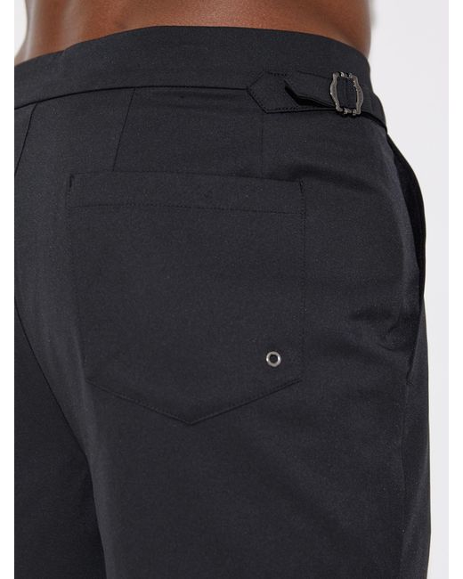 Reiss Black Side-Adjuster Swim Shorts for men