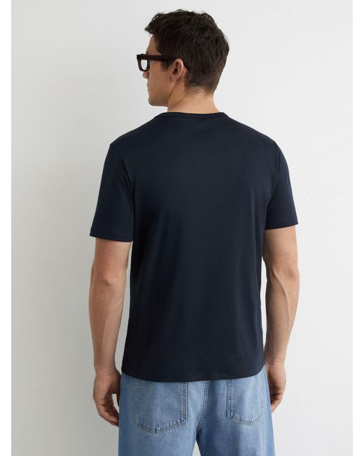 Reiss Blue Count - Navy Air-water Cotton Tailored-fit T-shirt, Xs for men