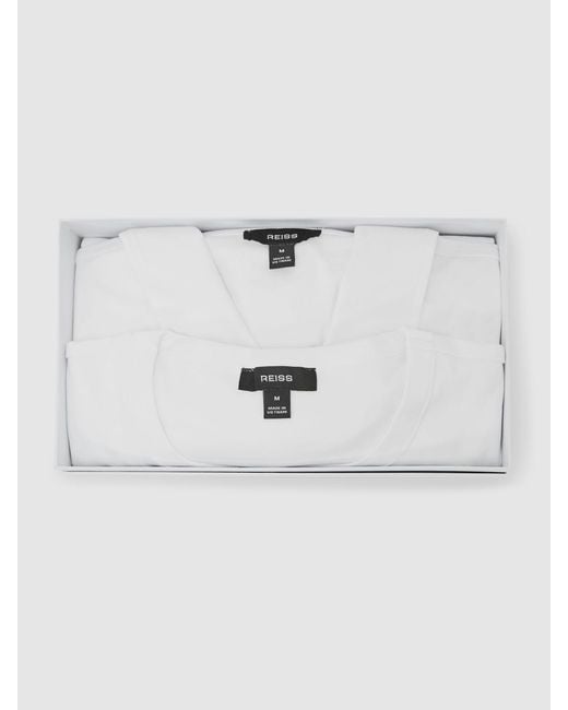 Reiss White Count/Earl Airwater-Cotton T-Shirt And Polo Shirt 2-Pack for men