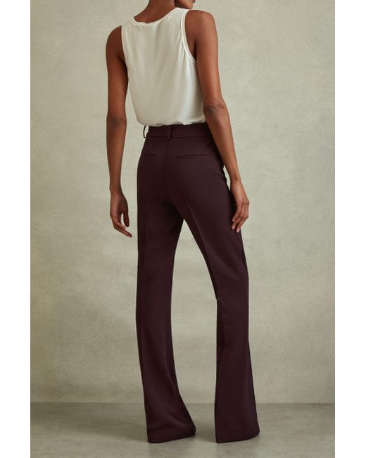 Reiss Gabi - Berry Flared Suit Trousers, Us 6