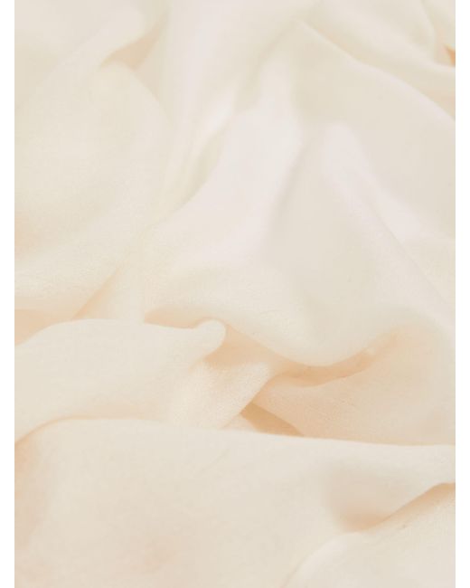 Reiss Heidi - Off White Wool-cashmere Lightweight Scarf, One