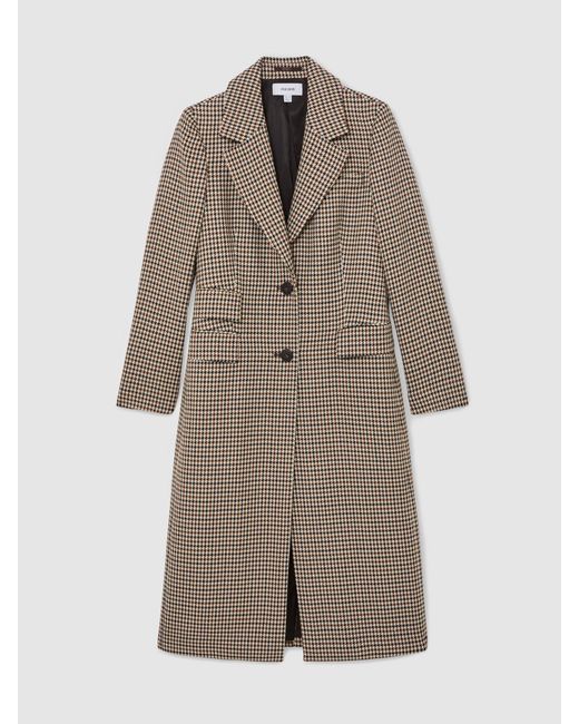 Reiss Natural Wool-Blend Single-Breasted Coat