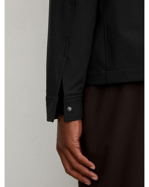 Reiss Divide - Black Technical Twin-pocket Overshirt, Xl for men