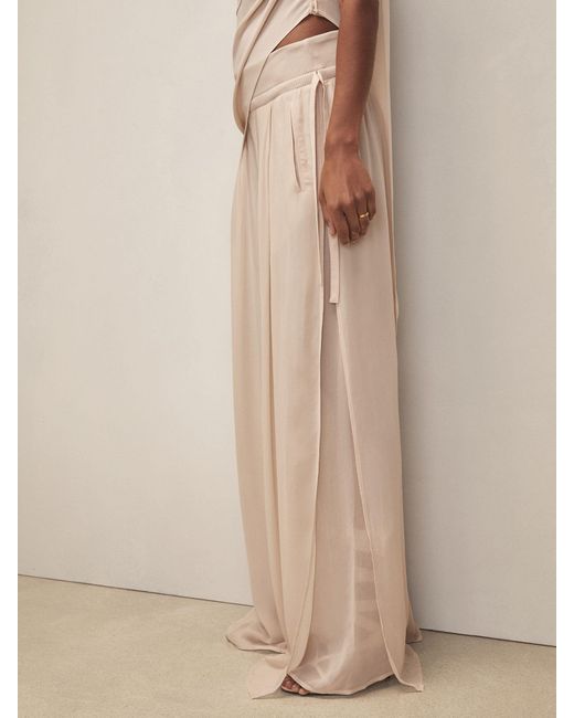 Reiss Gray Royal Ballet Chiffon Trousers