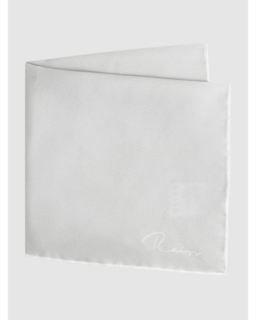 Reiss Gray Ceremony Pocket Square for men