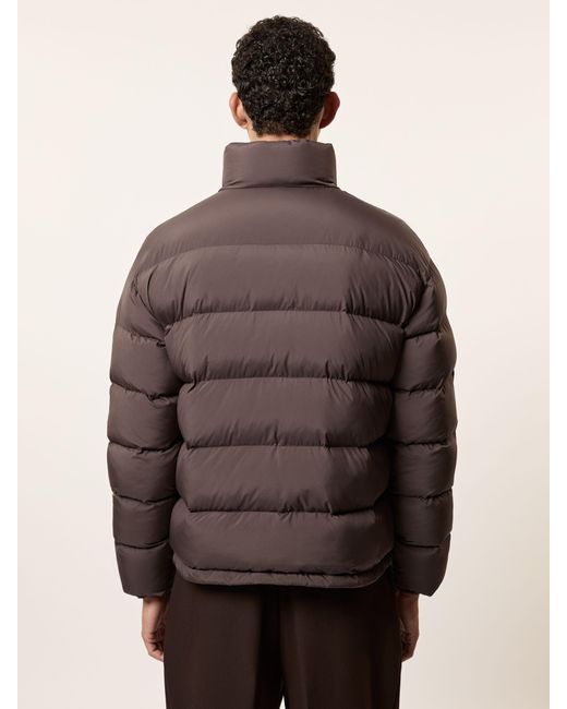 Reiss Myles - Brown Monogram Quilted Relaxed Puffer Jacket, Xxl for men