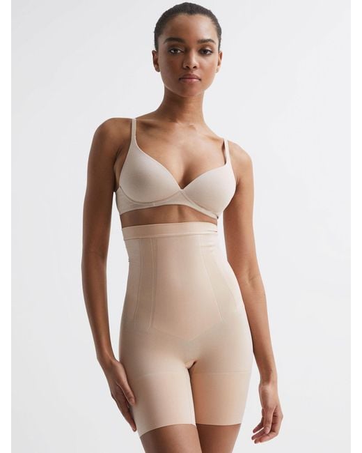 Spanx Natural Nude Shapewear Super Firming High Rise Mid-thigh Shorts