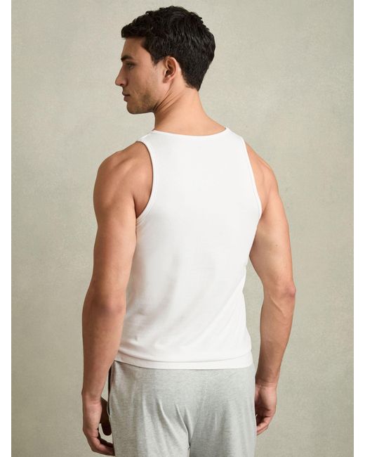 Reiss Vinnie - White Cotton Stretch Vest, S for men
