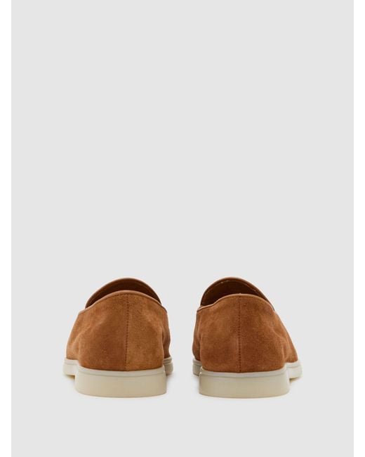 Reiss Blue Suede Tassel Loafers for men