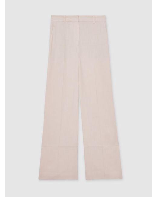 Reiss Natural Darcie Wide-Leg Suit Trousers